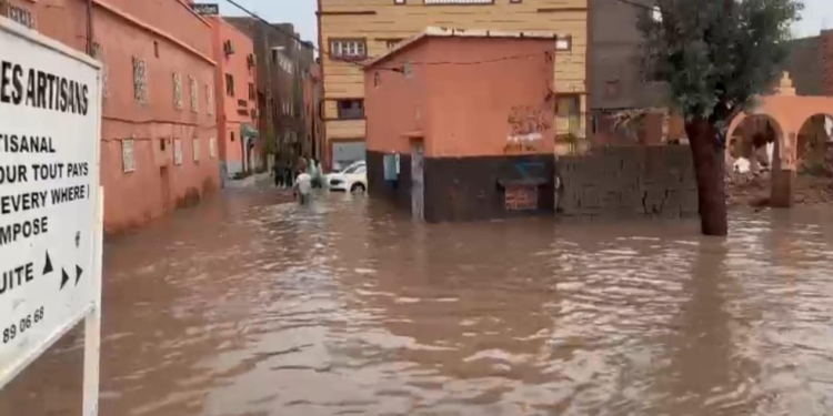 إنه_يار منازل بسبب التساقطات المطرية بورزازات