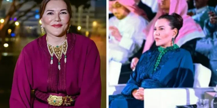 الأميرة لالة حسناء تتألق بالقفطان المغربي في حفل عرض التبوريدة بقطر