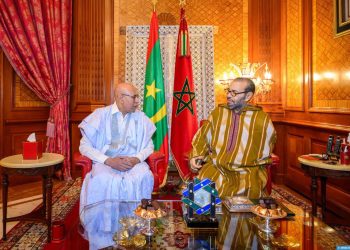 جلالة الملك يستقبل رئيس الجمهورية الإسلامية الموريتانية