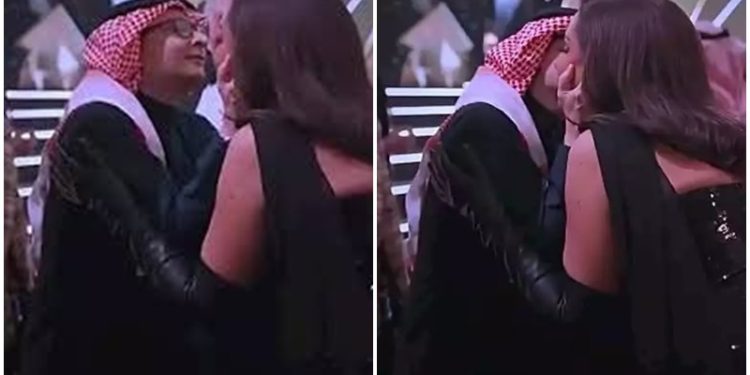 الشرطة السعودية تستدعى أنغام و عبد المجيد عبد الله بسبب فيديو القبلات