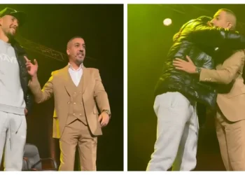 يسار لمغاري يستقبل “لولا الظروف” في حفله بميلانو