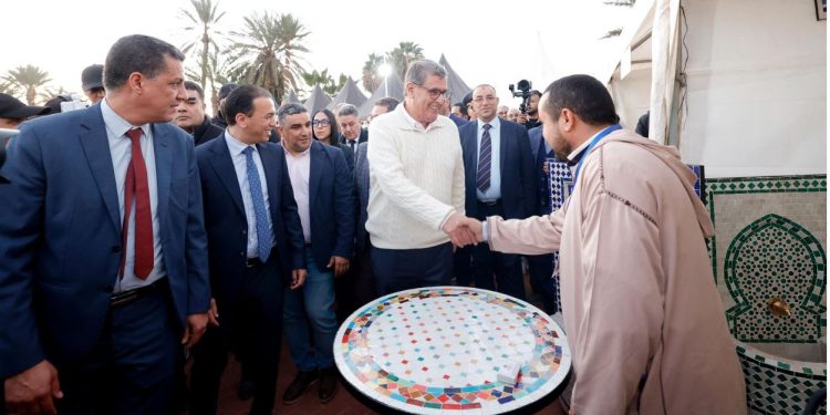 أخنوش يقوم بزيارة لمعرض الصناعة التقليدية لأكادير إداوتنان