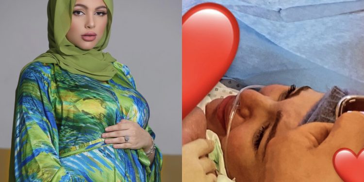 بدموع الفرح..نهيلة باربي تستقبل مولودتها “ميرال”