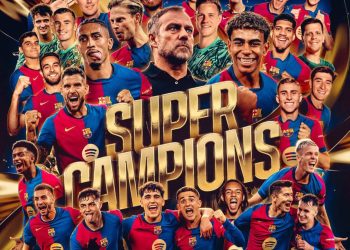 برشلونة ينتصر على ريال مدريد بنتيجة عريضة ويتوج بلقب السوبر