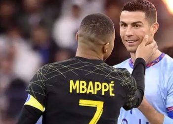 مبابي يقترب من تحطيم رقم كريستيانو رونالدو في موسم واحد
