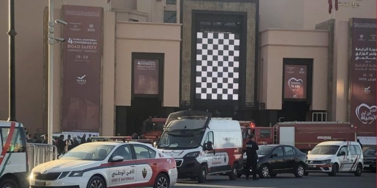 مصر_ع شخصين داخل قصر المؤتمرات بمراكش