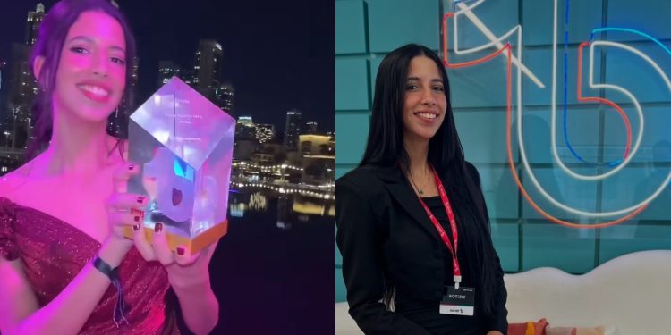 “مولات الضحكة”..شيماء تفوز بجائزة أفضل “تيكتوكر صاعدة” بدبي