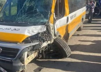 وقوع حادث سير مروع بين حافلة مدرسية وشاحنة في إقليم وزان
