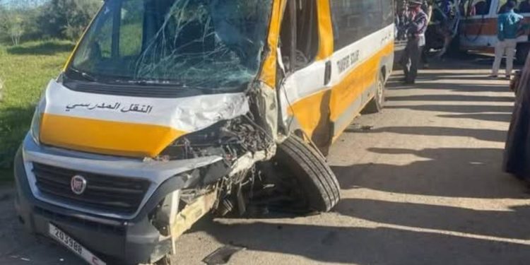 وقوع حادث سير مروع بين حافلة مدرسية وشاحنة في إقليم وزان