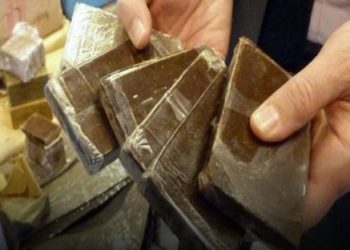 إحباط محاولة تهرـيب 35 صفيحة من الشيــرا بحوزة أجنبي