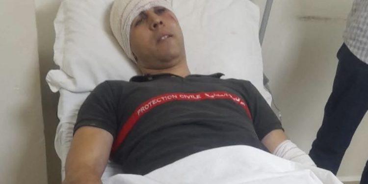 عنصر الوقاية بخير بعد حادث رميه من أعلى خزان مائي بأولاد يوسف