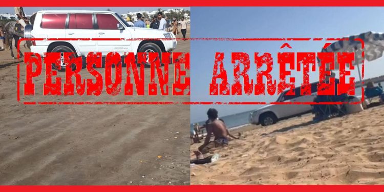 سيارة أجنبية تخترق شاطئ أكادير والأمن يفتح تحقيقًا