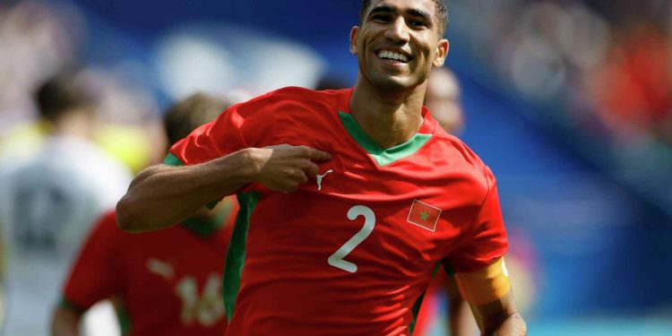 حكيمي يغيب عن مواجهة المنتخب الوطني ضد زامبيا