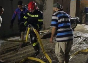 حريق ضخم يلتهم سوق حافة مولاي إدريس بفاس