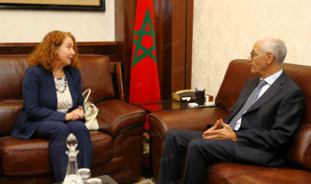 الطالبي العلمي يتباحث مع الممثلة المقيمة لبرنامج الأمم المتحدة الإنمائي بالمغرب