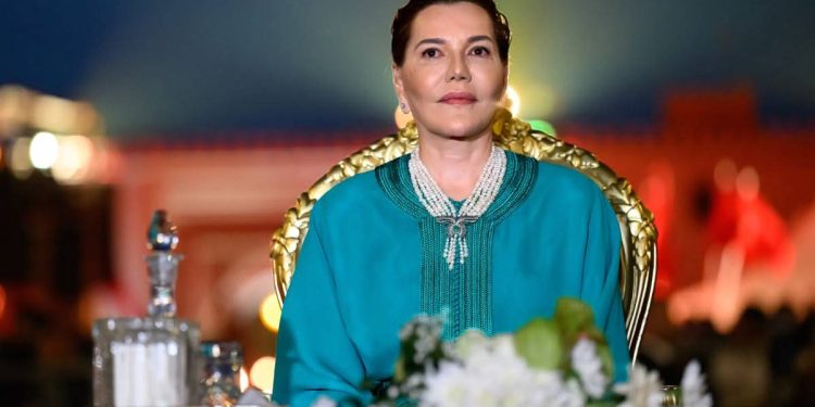 صاحبة السمو الملكي الأميرة للا حسناء تشارك بأبوظبي في حفل استقبال على شرف كبار الشخصيات المشاركين في المؤتمر العالمي للحفاظ على الطبيعة