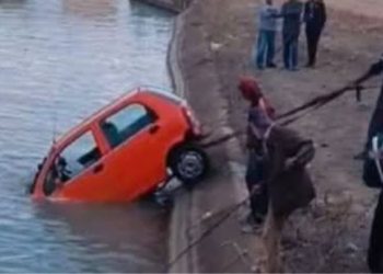 إنقاذ أستاذة بعد غر-ق سيارتها في قناة مائية قرب القنيطرة