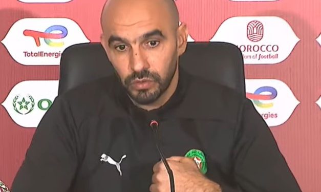 الركراكي: سنقاتل من أجل إسعاد الجماهير والتتويج بالكأس