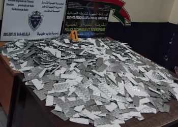 الناظور..فتح بحث قضائي بعد إحباط تهريب 64 ألف قرص ريفوتريل بباب مليلية