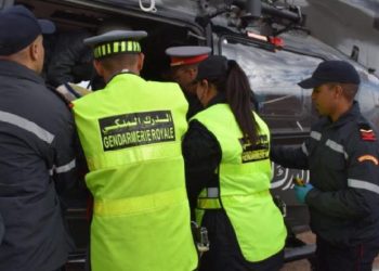 نقل مستعجل لسيدة حامل عبر مروحية الدرك الملكي بأزيلال