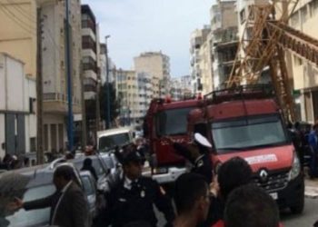 سقوط رافعة كهربائية يود-ي بحيا-ة عاملين داخل ورش بناء بتازة
