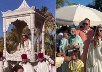 فاطمة الزهراء لحرش وزوجها يحتفلان بعقيقة ابنتهما بعد عودتهما للحياة الزوجية