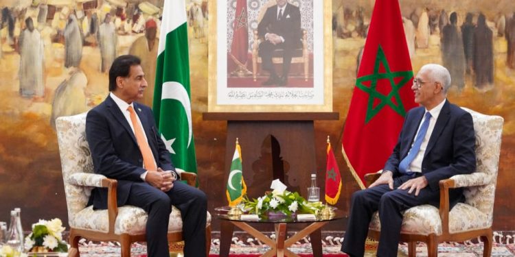 الطالبي العلمي يجري مباحثات مع رئيس الجمعية الوطنية لباكستان