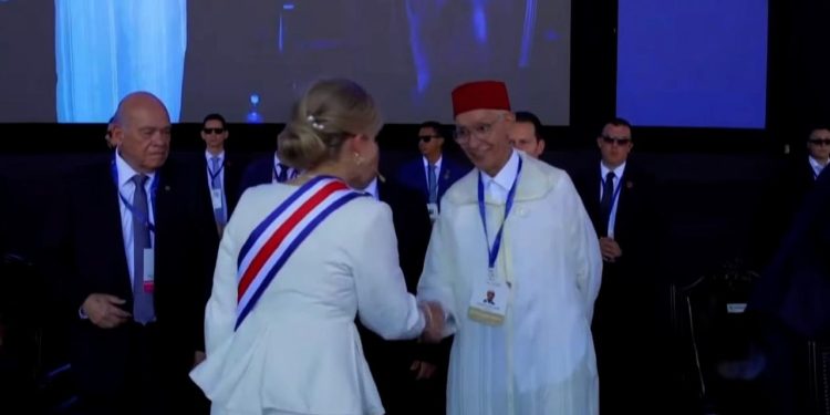 الطالبي العلمي يمثل جلالة الملك في حفل تنصيب رئيسة جمهورية كوستاريكا