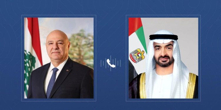 تضامن لبناني مع الإمارات.. اتصال هاتفي يبحث الأمن القومي و مواجهة التهديدات