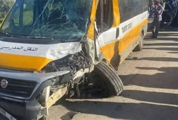 حادث خطير للنقل المدرسي بالسوالم الطريفية يخلف إصابات وسط التلاميذ