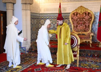 جلالة الملك يستقبل أعضاء المحكمة الدستورية الجدد بالقصر الملكي بالرباط