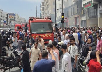 اندلاع حري-ق كبير بقيسارية درب السلطان يخلف خسائر مادية مهمة