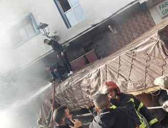 شاحنة إسمنت تقتحم منزلاً بين أولاد امبارك وتيموليلت وتخلف إصابة سيدة