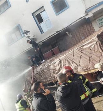 شاحنة إسمنت تقتحم منزلاً بين أولاد امبارك وتيموليلت وتخلف إصابة سيدة