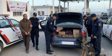 إحباط محاولة تهريب 153 كيلوغراماً من الشيرا بمعبر بني أنصار بالناظور