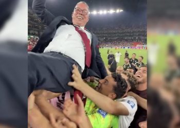 لقجع يشارك “أسود الأطلس” فرحة التأهل إلى ثمن نهائي مونديال 2026 في أجواء احتفالية مميزة
