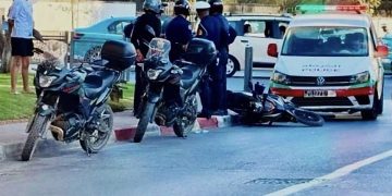 تحقيق في حاد-ث  سير أصاب عنصراً أمنياً قرب القنصلية الإسبانية بطنجة
