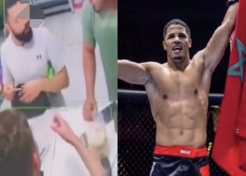 فيديو يوثق صفع الملاكم المغربي إبراهيم بنمالك لشخص في برشلونة بعد إساءته للملك محمد السادس