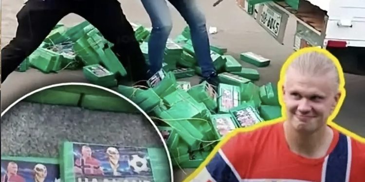 العثور على شحنة كوكايين تحمل صورة هالاند في الإكوادور