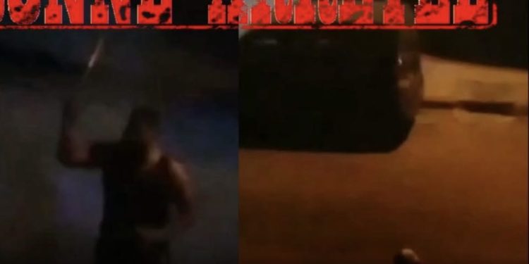 توقيف شخص بالقنيطرة ظهر في شريط فيديو يهدد بسلا-ح أبيض ويحدث ضوضاء ليلا
