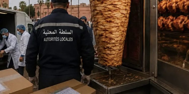 مراكش.. حجز وإتلاف أكثر من 50 كيلوغراماً من الشاورما والدجاج مجهول المصدر داخل سناك