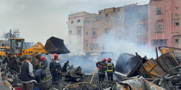 حر-يق مهول يلتهم سوق المسيرة بالدار البيضاء ويخلف خسائر مادية كبيرة