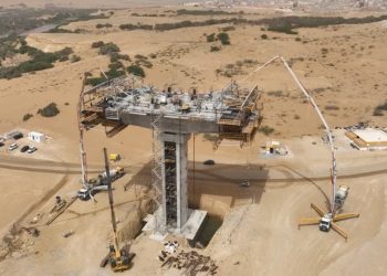 جسر وادي الساقية الحمراء بالعيون يقترب من الاكتمال.. 56% نسبة تقدم الأشغال وافتتاح مرتقب في 2027