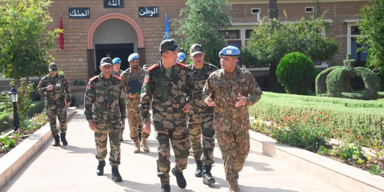 المفتش العام للقوات المسلحة الملكية يستقبل القائد الجديد لقوة البعثة الأممية بالأقاليم الجنوبية للمملكة