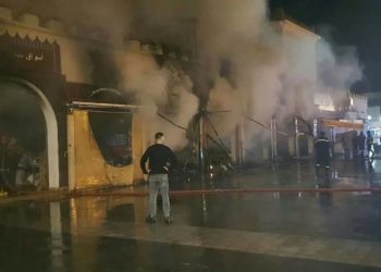 حر-يق مهول يلتهم 6 محلات بسوق طنجة في وجدة ويستنفر الوقاية المدنية